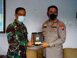 Kapolres Tanjung Perak Melaksanakan Kunjungan Silaturahmi di Mako Lantamal V