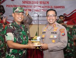 Kodim 0829 Beri Surprise Untuk Polres Bangkalan Di Hari HUT Bhayangkara Ke 76, Bukti Solid Sinergitas TNI POLRI di Madura