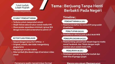 Foto : Sambut HUT ke-7 Tahun, KMI Gelar Sayembara Desain Logo
