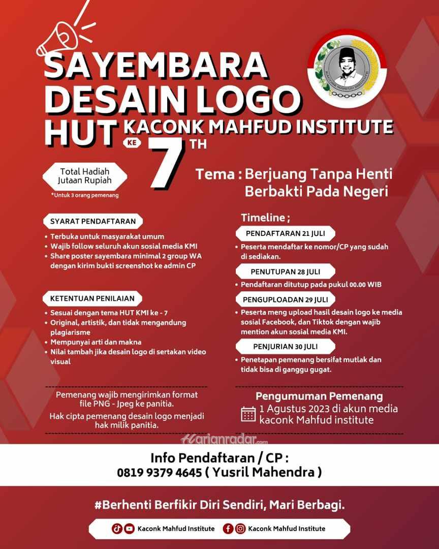Foto : Sambut HUT ke-7 Tahun, KMI Gelar Sayembara Desain Logo