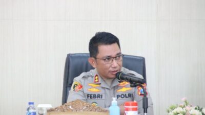 Foto : Kapolres Bangkalan AKBP Febri Isman Jaya di ruangannya