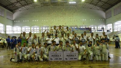 Foto : Tim Bola Voli Kodiklatal Kawinkan Medali Emas Porwiltim 2023