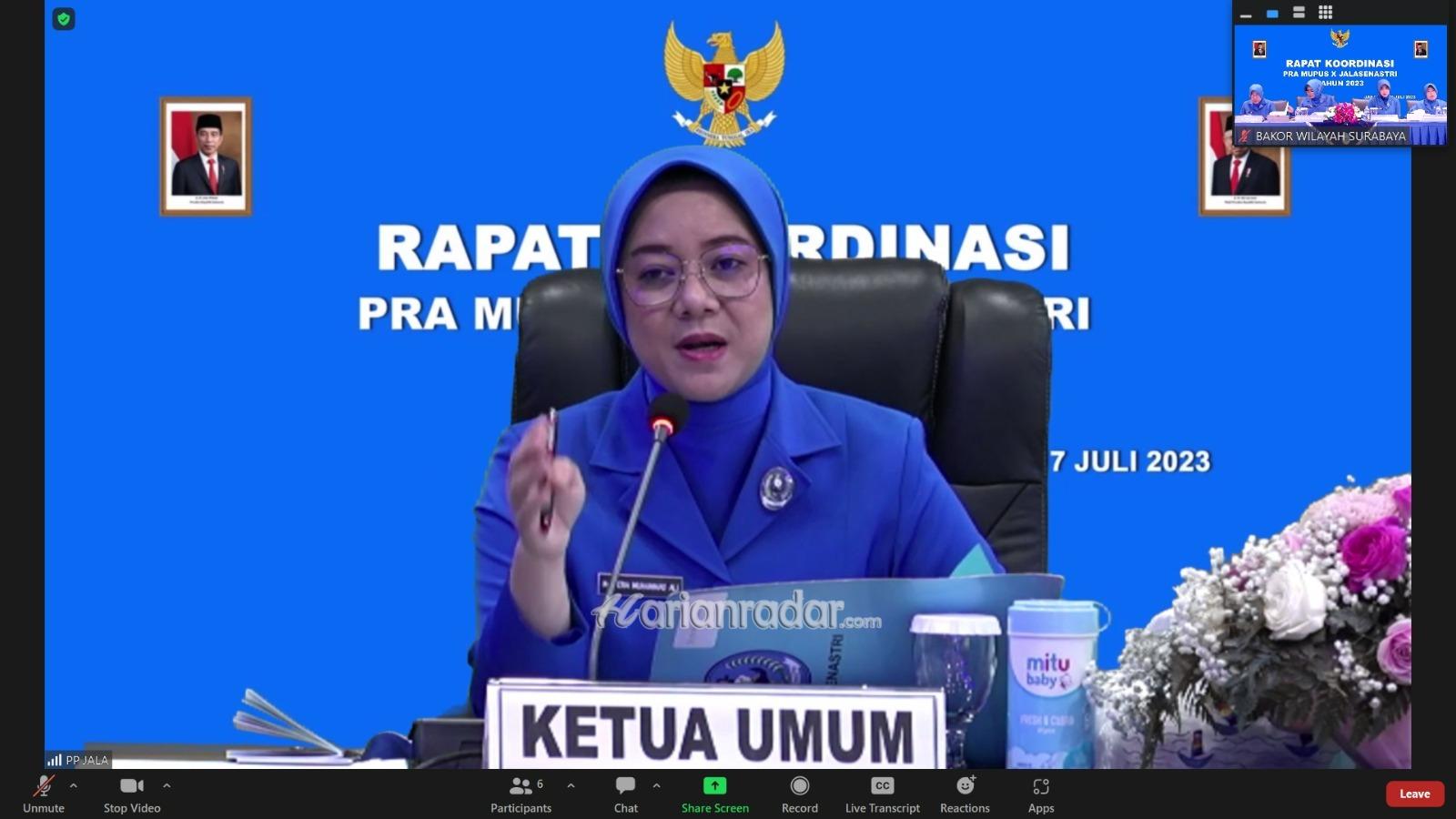 Foto : Ketua Gabungan Jalasenastri Kodiklatal Ikuti Rakor Pra Mupus X Jalasenastri Tahun 2023