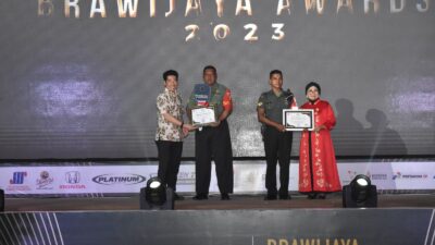 Malam puncak penganugerahan Brawijaya Award yang digelar di Gedung Balai Prajurit Makodam V/Brawijaya, Kota Surabaya