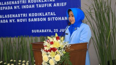 Foto : Ketua Gabungan Jalasenastri Kodiklatal Pimpin Sertijab Ketua Cabang 3 Dan 4 Serta Reorganisasi Pengurus