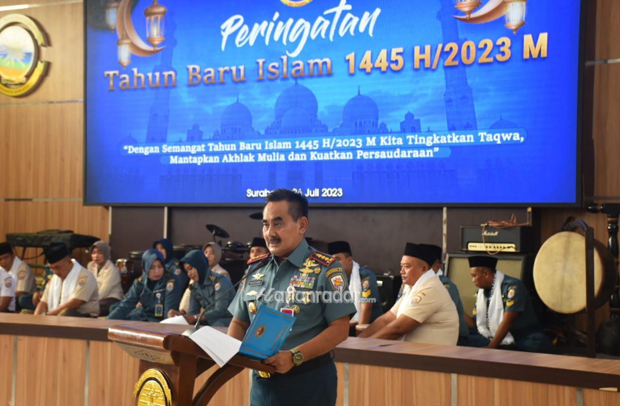 Foto : Pertebal Keimanan dan Ketaqwaan, Lantamal V Gelar Peringatan Tahun Baru Islam 1 Muharram 1445 H/2023 M