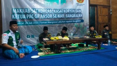Foto : Banser Bangkalan Gelar Makrab Untuk Calon Pengurus, Satkorcab: Kita Harus Kompak Dan Bangun Dedikasi
