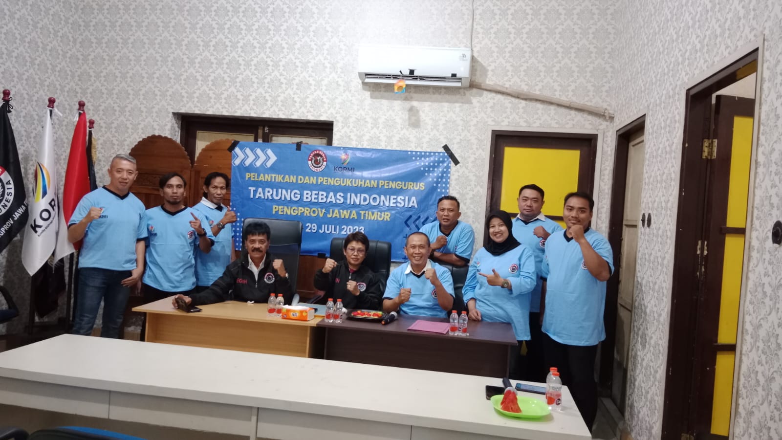 Caption Pengurus TBI Jatim periode 2023-2027 siap cetak atlet handal berprestasi sekaligus berbudi pekerti luhur (Foto : Dok Pribadi Aria Duta)