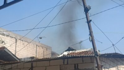 Foto : Rumah permukiman padat penduduk Kebangsaan terbakar