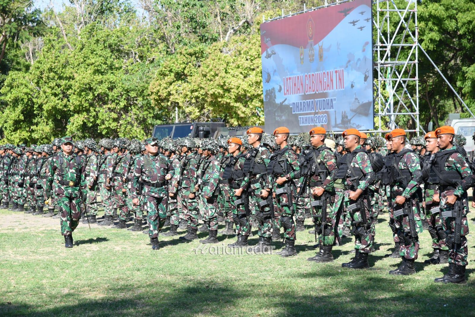Foto : Dankodiklatal Hadiri Penutupan Latihan Gabungan TNI Tahun 2023