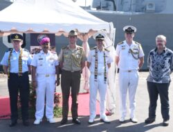 Lantamal V Sambut Kedatangan Kapal Perang Hmaz Anzac (FFH-150) Dari AL Australia