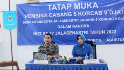 Foto : Danlanal Batuporon Tatap Muka Dengan Jalasenastri Cabang 5 Korcab V Dja II