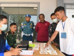Seleksi Pemuda dan Pemudi Terbaik Untuk Menjadi Prajurit TNI AL, Sub Panda Lanal Banyuwangi Gelar Test Kesehatan