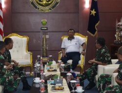 Danlantamal V Laksmana Pertama TNI Eko Wahjono Terima Kunjungan Kadiskual