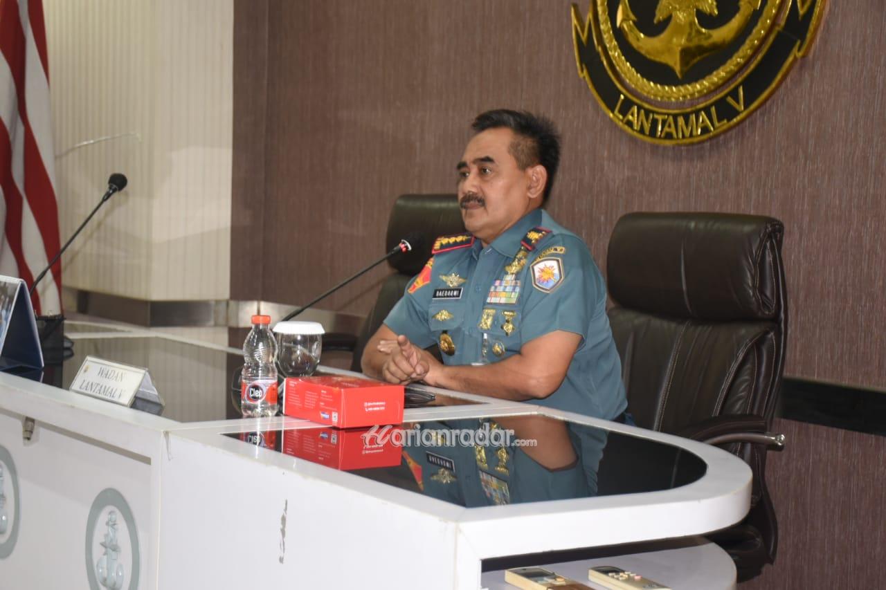 Foto : Wadan Lantamal V Beri Arahan Calon Pengawak Lanal Pacitan