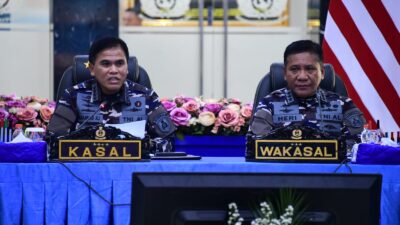 Foto : Bahas Renbangkuat TNI AL, Komandan Kodiklatal Hadiri Rasko TNl AL 2023