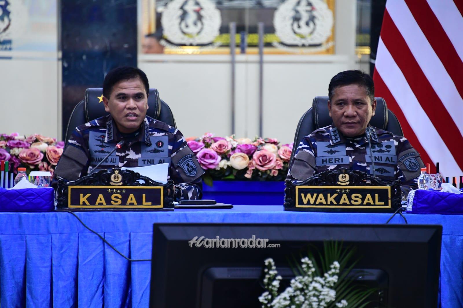 Foto : Bahas Renbangkuat TNI AL, Komandan Kodiklatal Hadiri Rasko TNl AL 2023