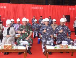 Danlantamal V Ikut Serta Ceremony Of Keel Laying Kapal Frigate Merah Putih Ke-1 PT. PAL Indonesia