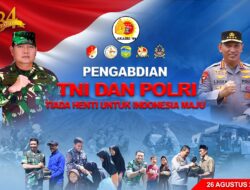 Pengabdian TNI-Polri Tiada Henti untuk Indonesia Maju