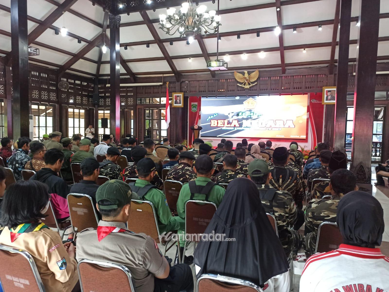 Foto : Danlanal Malang Ikuti Sosialisasi Bela Negara