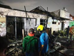 Dua Motor dan Rumah di Jetis Pertolongan Surabaya Ludes Dilalap Si Jago Merah