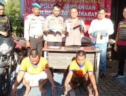 Hasil Curanmor 2 Residivis di Surabaya untuk Beli Sabu, Main Judi Slot, dan Beli Miras