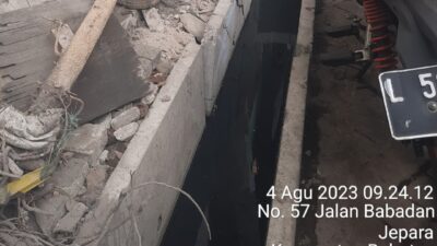 Foto : U-dith Pembangunan Drainase Pecah Tetap Terpasang
