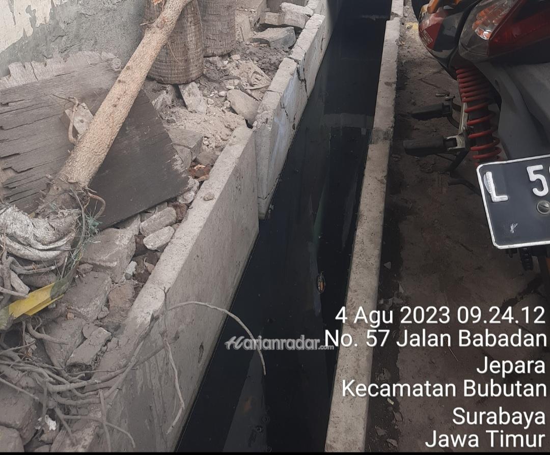 Foto : U-dith Pembangunan Drainase Pecah Tetap Terpasang