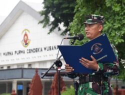 Dukung TNI Jaga Stabilitas Nasional, Kodiklatal Laksanakan Upacara Bendera 17-an