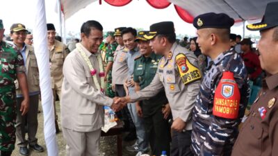 Kapolres Bangkalan AKBP Febri Isman Jaya, S.H., S.I.K., M.I.K., turut menghadiri kegiatan panen raya komoditas padi yang diadakan di Kelurahan Tunjung, Kecamatan Burneh