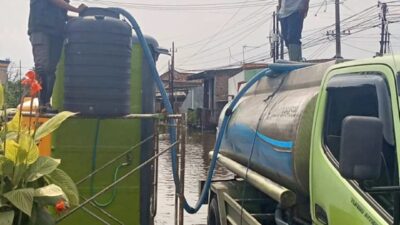 5 Tandon Air Bersih Disiapkan Perumda Delta Tirta untuk Warga Terdampak Banjir di Kecamatan Candi
