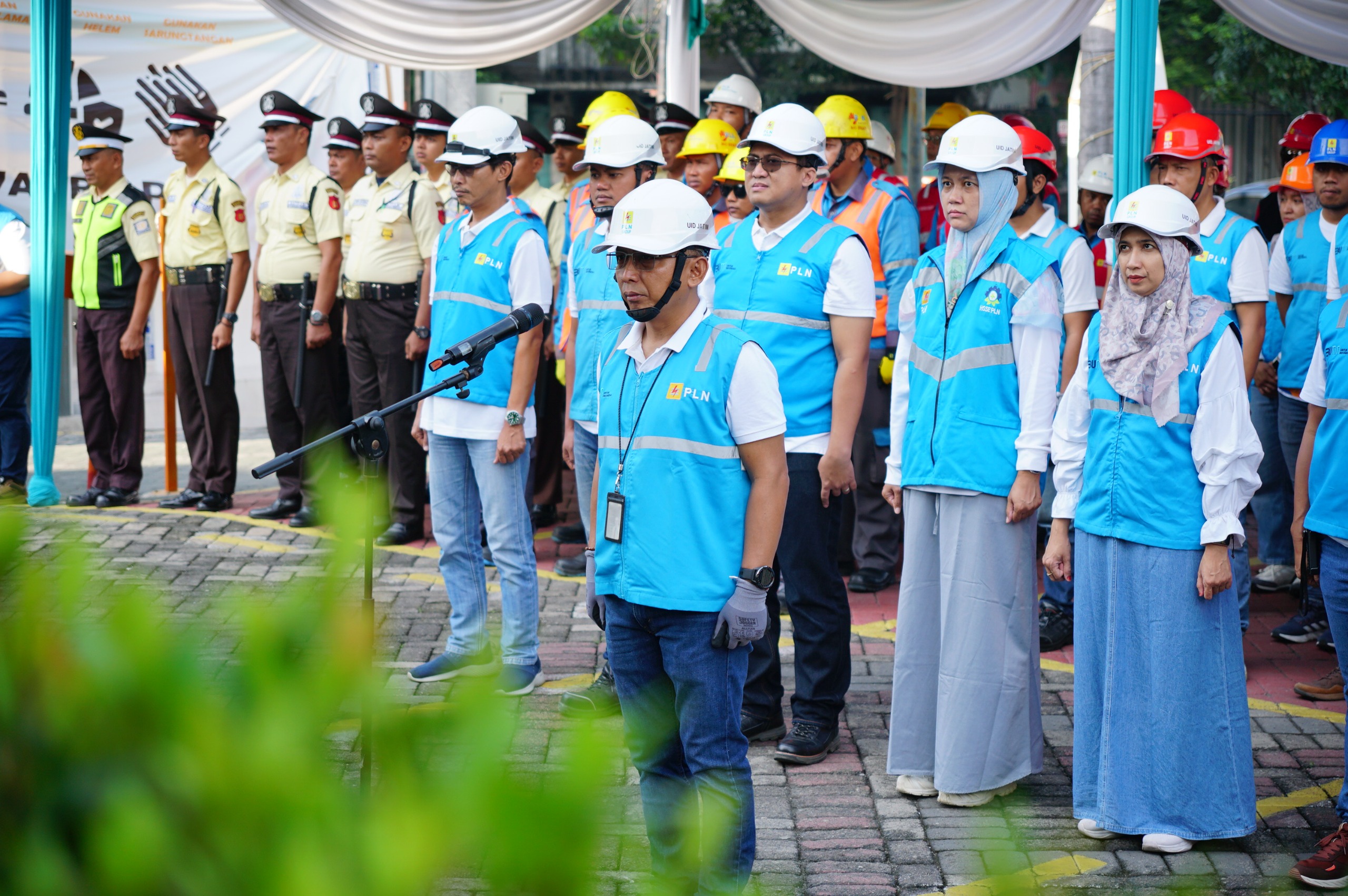 Peringati Hari K3 Nasional, PLN UP3 Sidoarjo Laksanakan Apel Gelar Pasukan dan Peralatan
