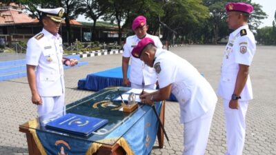 Foto : Danseba Puslatdiksarmil Resmi Dijabat Letkol Marinir Sapto Putro Pamungkas