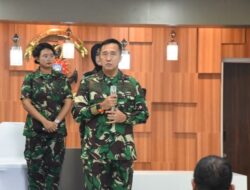 Dankodiklatal Pimpin Tasyakuran Dua PJU Kodiklatal Naik Bintang Satu