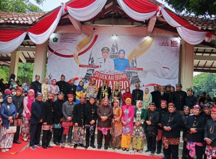 Gunungan Sedekah Bumi, Warnai Harjasda Sidoarjo ke 166