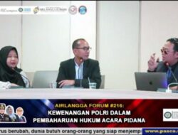 Forum Pascasarjana Universitas Airlangga Surabaya Bahas Polri dalam RKUHAP, Wewenang Polri Lahir dari UUD 1945