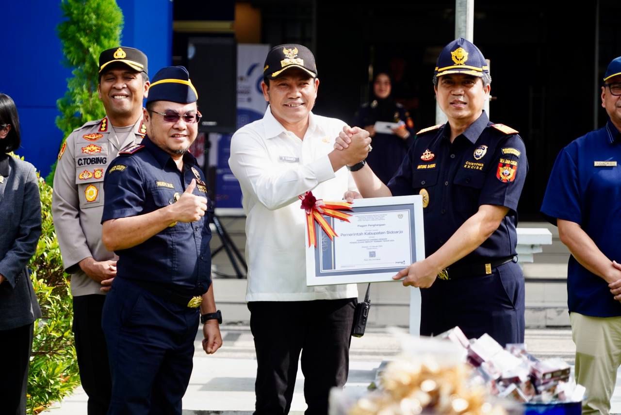 Kabupaten Sidoarjo Dinobatkan sebagai Pemda dengan Pengelolaan DBHCHT Terbaik 2024