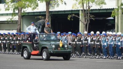 Foto : Kodiklatal Hadiri Upacara Gelar Operasi Gaktib dan Operasi Yustisi Polisi