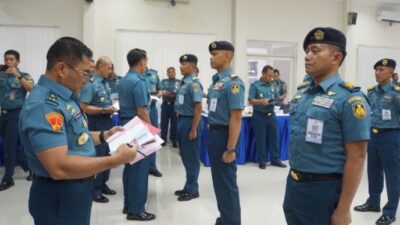Foto : Puluhan Perwira TNI AL Ikuti Sidang Pantukhir Diklapa TNI AL dan Diklapa Plus TA. 2025 di Kodiklatal