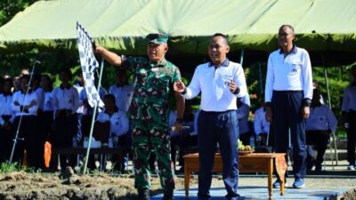 Foto : Kodiklatal Gelar Tasyakuran dan Uji Coba Fasilitas Halang Rintang Ksatrian TNI AL  
