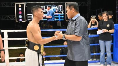 Foto : Prajurit Puslatdiksarmil Kodiklatal Letda Brian Alfa Raih Sabuk Emas MMA Kasal Cup 3 di Bali