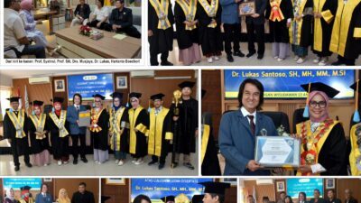 Anggota Depkumham PJI Advokat Lukas Santoso Lulus Doktor IP 3,82