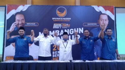 DPD Nasdem Cianjur Bagikan Takjil dan Bukber Hingga Santuni Anak Yatim Piatu