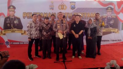 Foto : Kapolda Jawa Timur Hadiri Peletakan Batu Pertama Perumahan Subsidi Kwanyar Bangkalan
