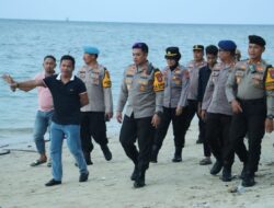 Pastikan Keamanan dan Kenyamanan Pengunjung, Kapolres Bangkalan Safari Ke Pantai Tengket