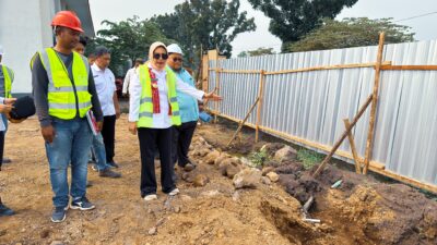Wakil Bupati Sidoarjo Tinjau Progres Pembangunan SMPN 2 Tulangan