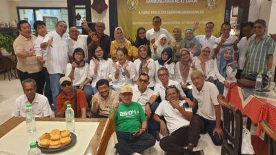 Keterangan Gambar: Para Alumi FE '83 UPN Veteran Temu Sambung Rasa Dari Kita Untuk Kita