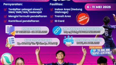 SMAN 1 Turen Siap Gelar Kejuaraan Bola Voli Smanere 2025 se-Jawa Bali