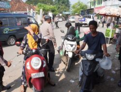 Gelar Razia KRYD Di Kwanyar, Polres Bangkalan Amankan Kendaraan dan Sajam