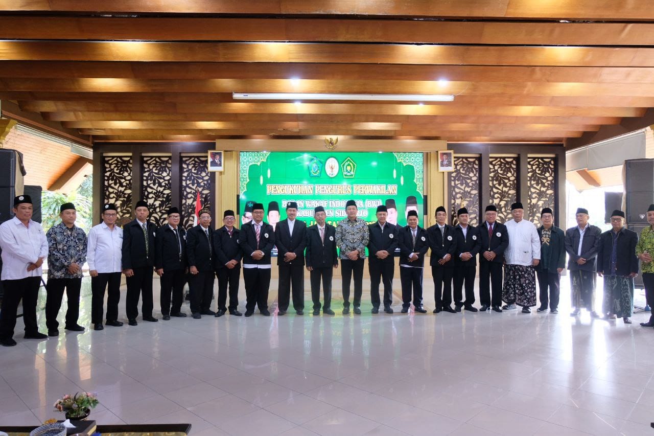Badan Waqaf Indonesia Sidoarjo Resmi Dilantik, Harapan Bupati Mampu bergerak Aktif Mengembangkan Potensi Waqaf di Sidoarjo